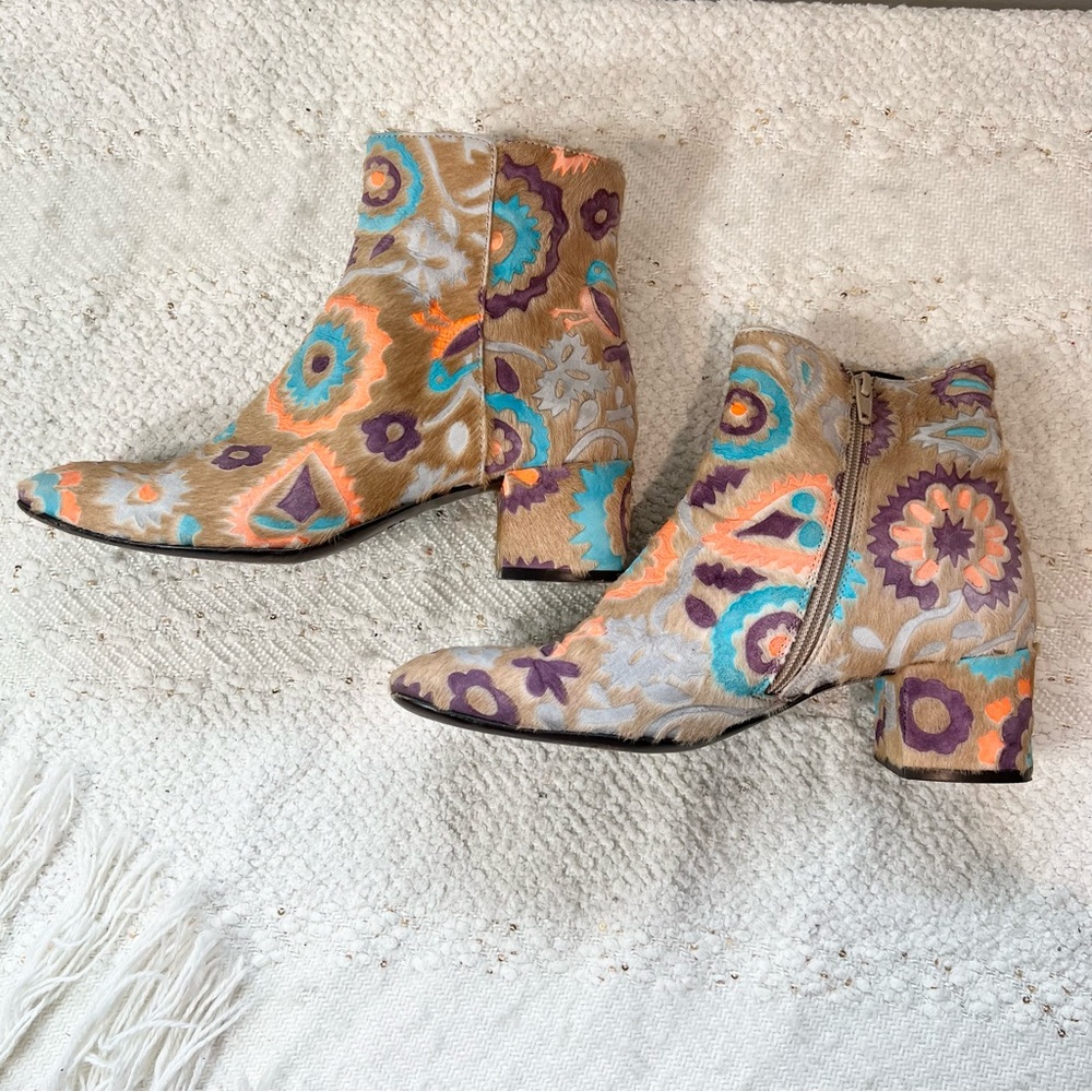 AGL Multicolor Patterned Ankle Boots - image 5